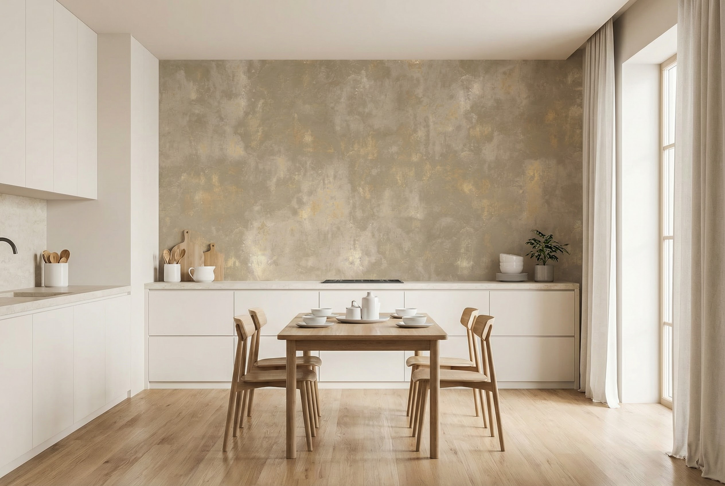 Behang Concrete Gold | Lichtbruin