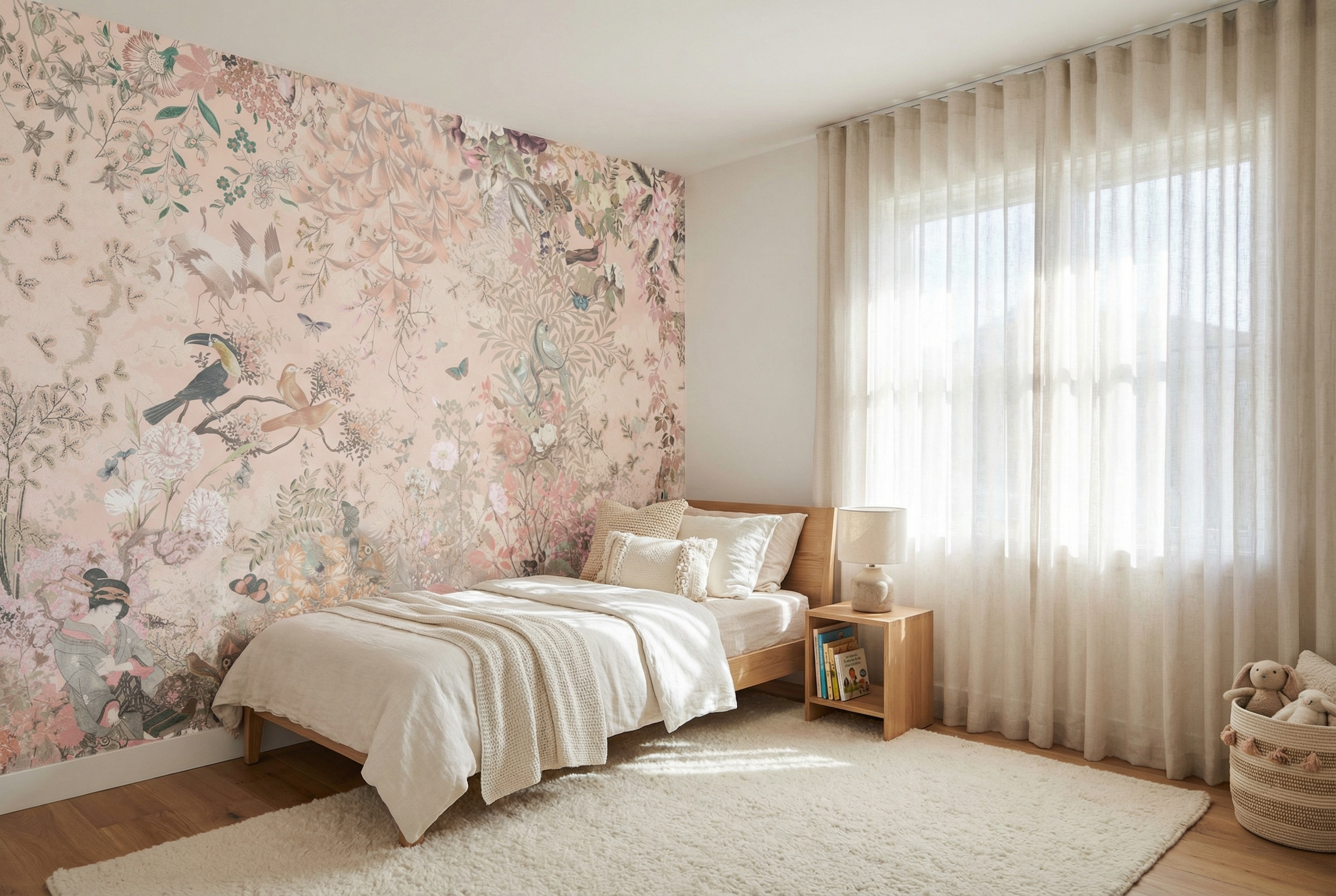 Behang Botanical Blossom | Peach