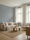 Behang Wild Roses | Blue