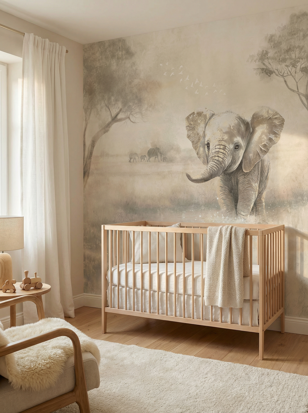 Behang Olifant
