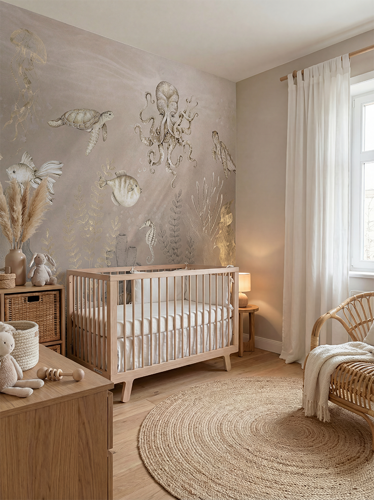 Behang Onderzee | Beige