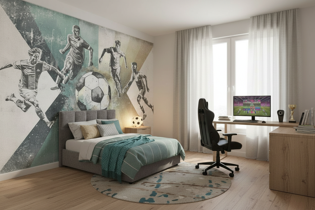 Behang Voetbal | Mannen | Groen