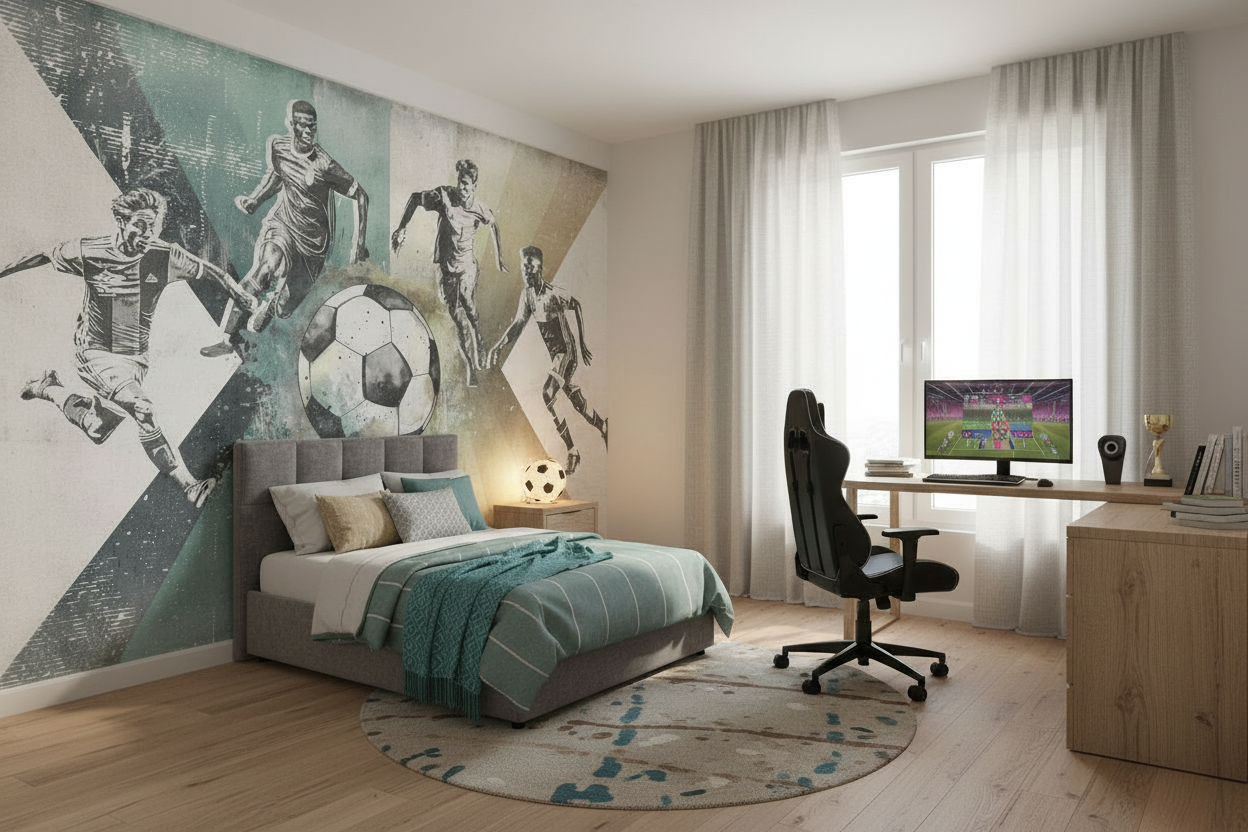 Behang Voetbal | Mannen | Groen