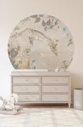 Behangcirkel Giraffe | Beige