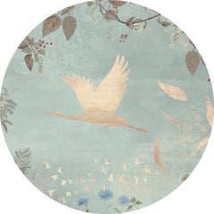 Behangcirkel Morning Bird | Mint