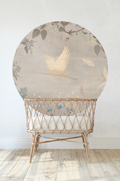 Behangcirkel Morning Bird | Beige