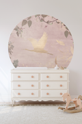 Behangcirkel Morning Bird | Roze
