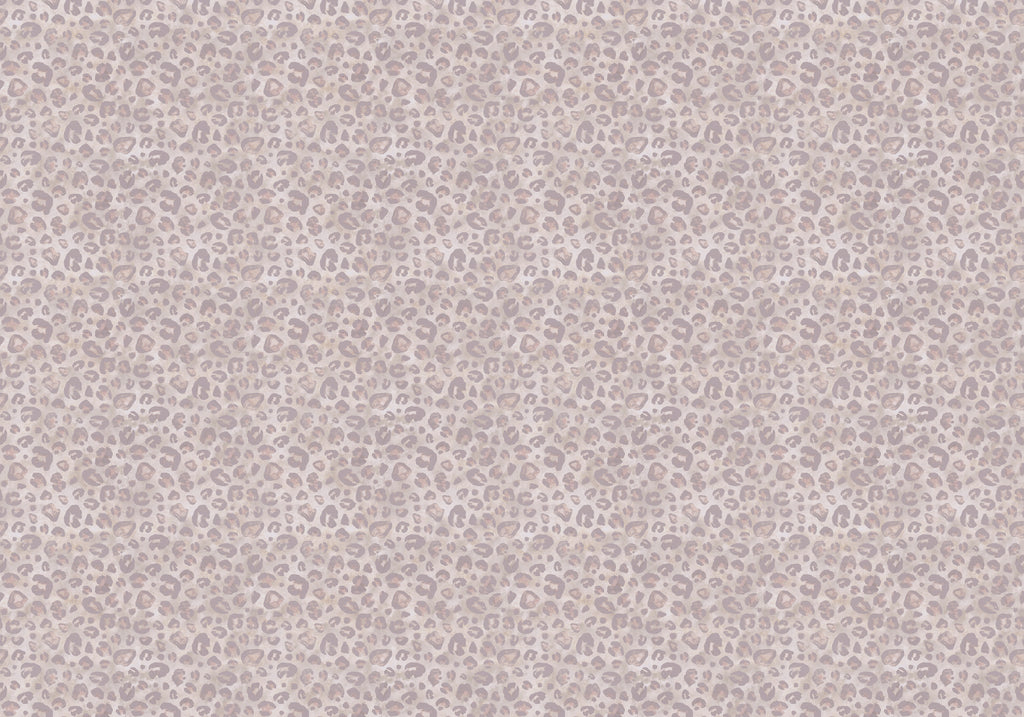 Behang Wild Leopard | Paars