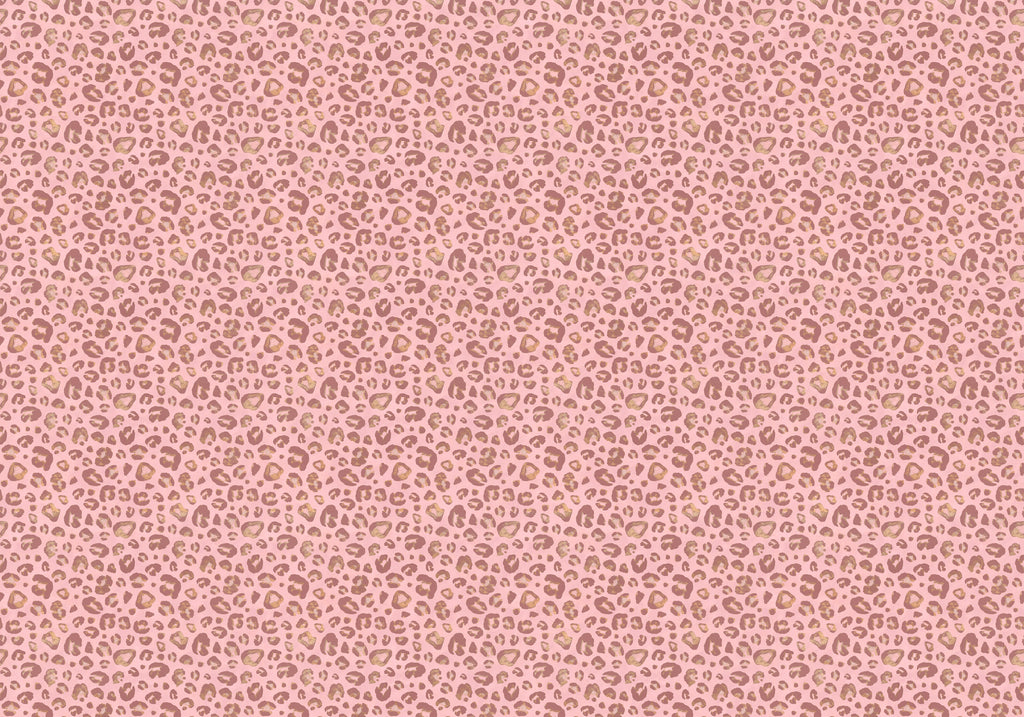 Behang Wild Leopard | Roze