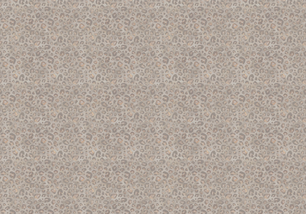 Behang Wild Leopard | Taupe