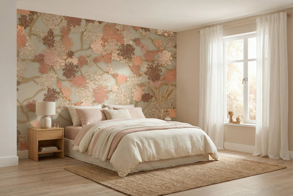 Behang Blush Bloom | Mint