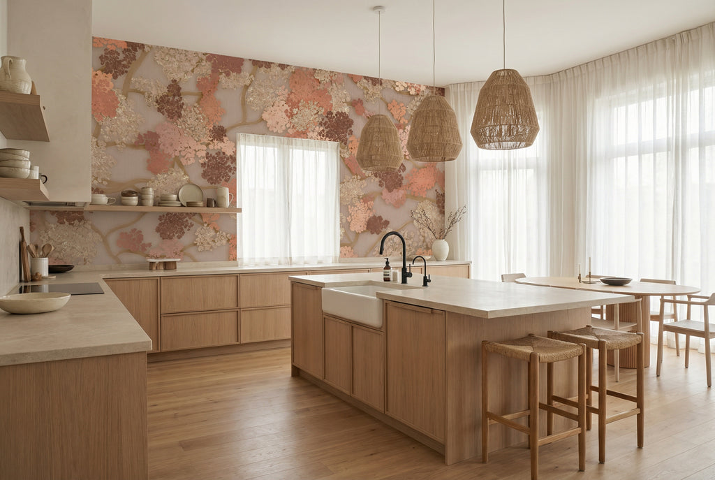 Behang Blush Bloom | Clay