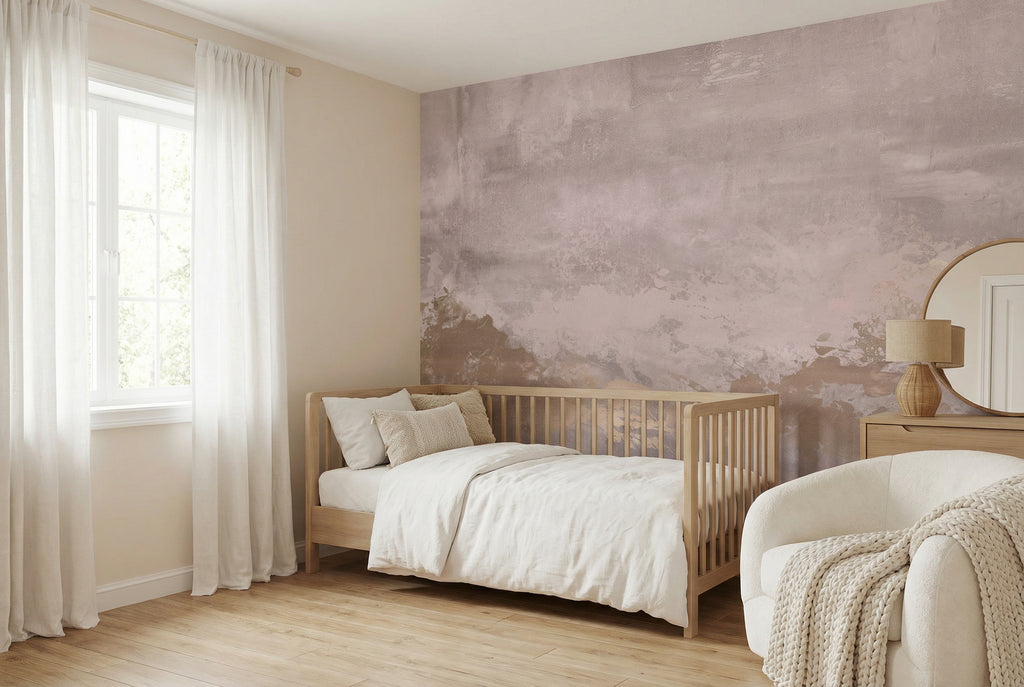 Behang Abstract | Roze