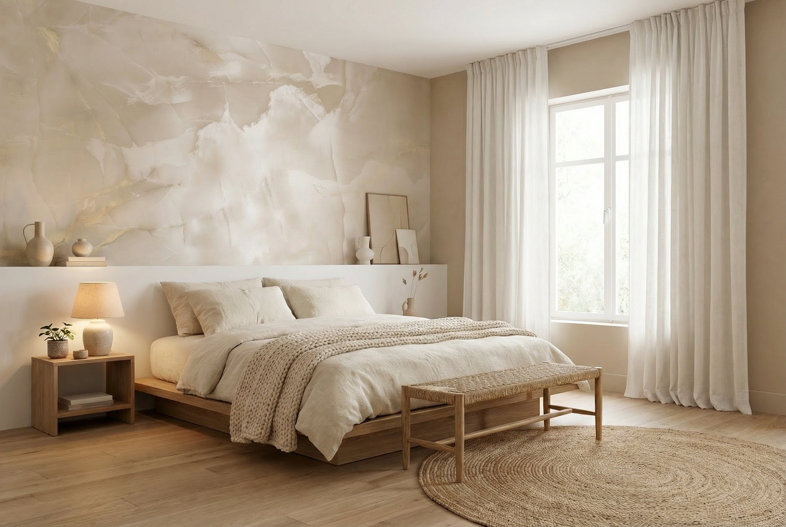 Behang Lola | Beige | Background