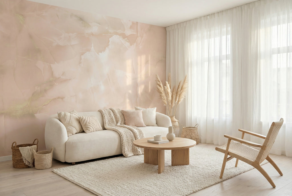 Behang Lola | Roze | Background
