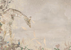 Behang Giraffe | Beige