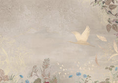 Behang Morning Bird | Beige