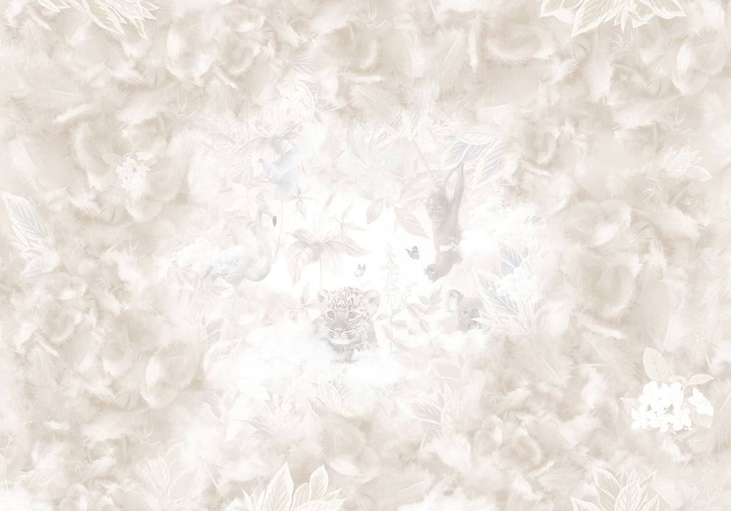 Behang Light Feathers