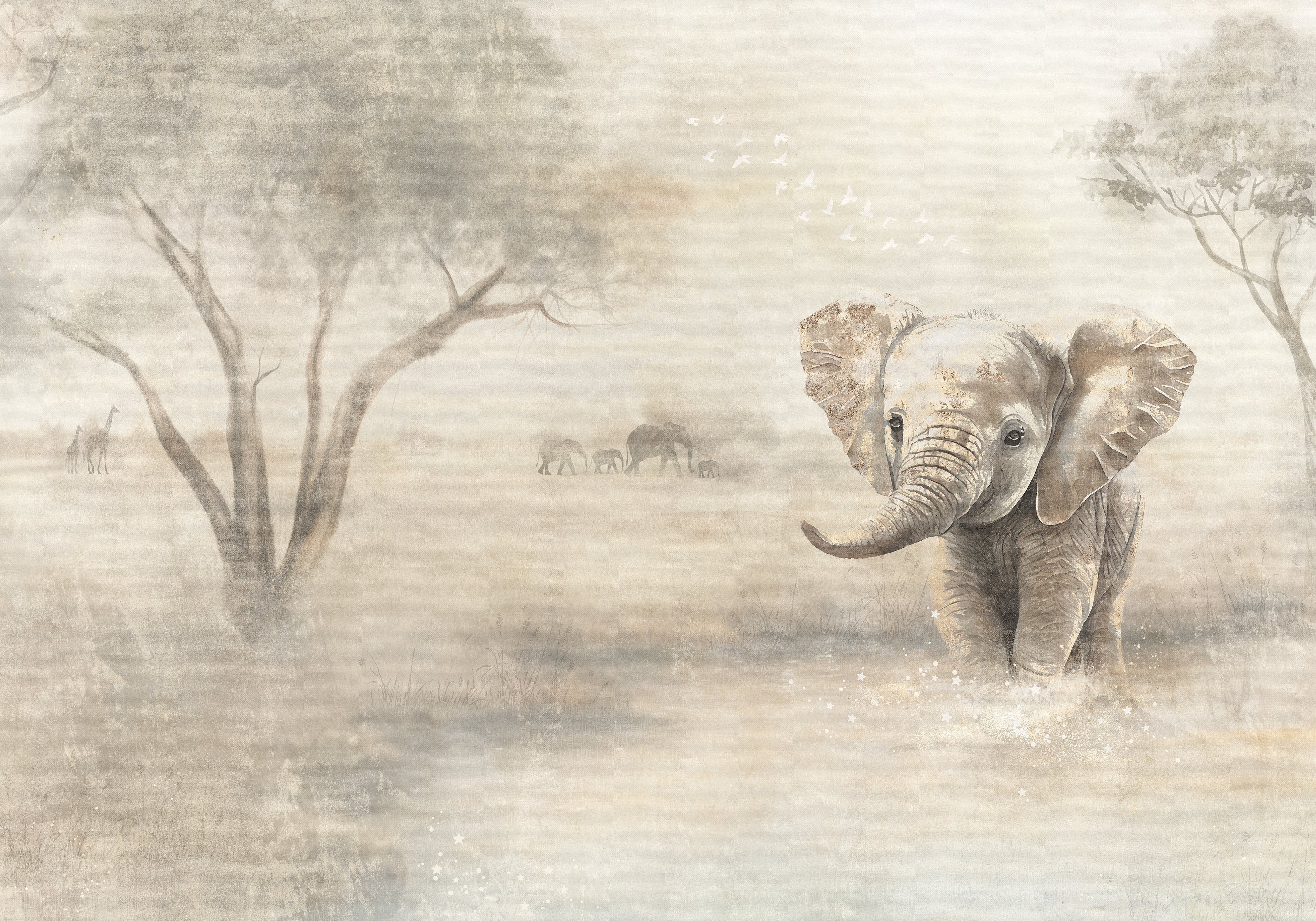 Behang Olifant