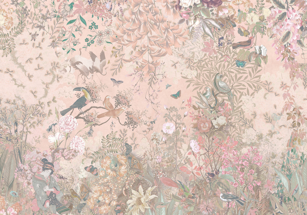 Behang Botanical Blossom | Peach