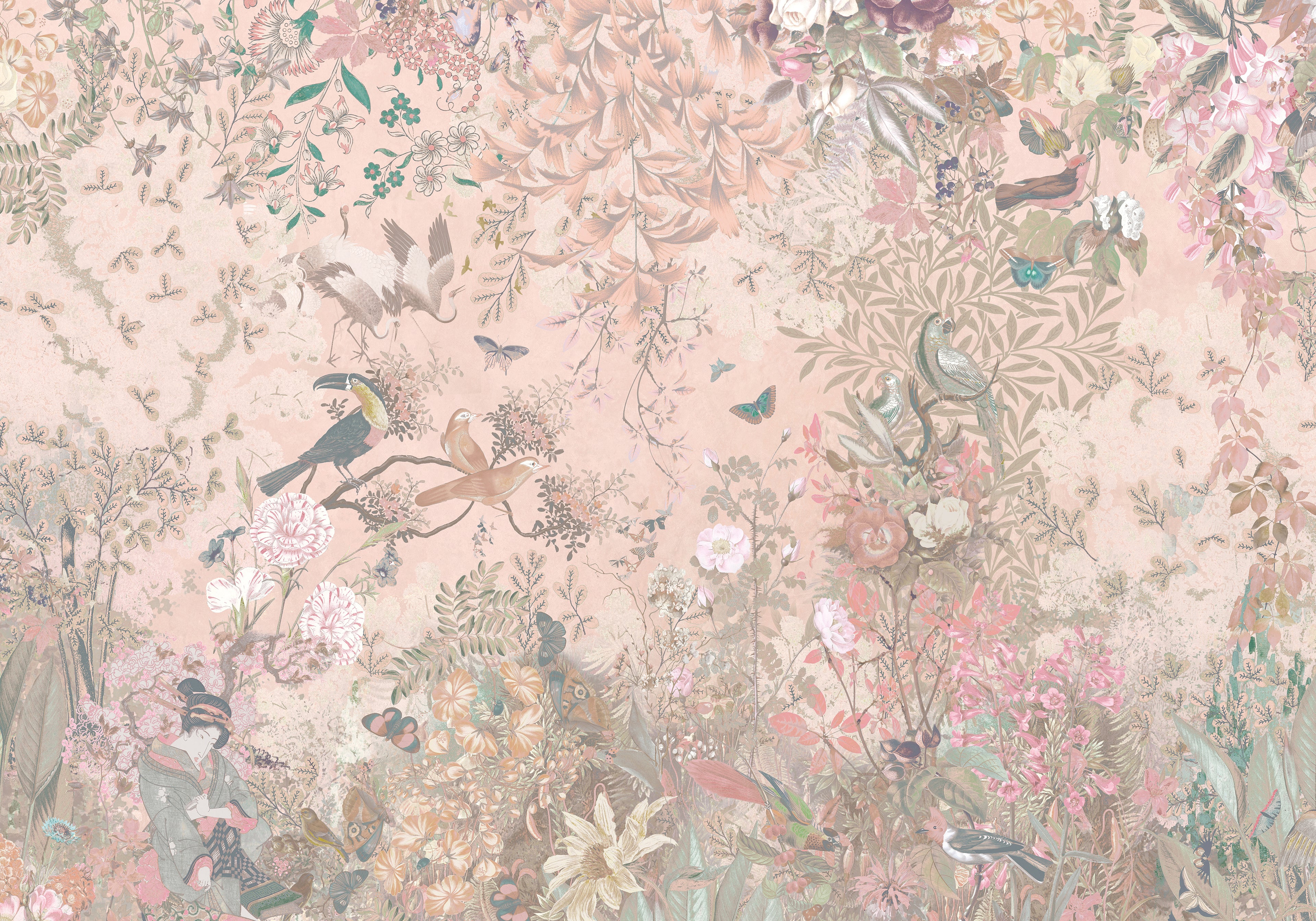 Behang Botanical Blossom | Peach
