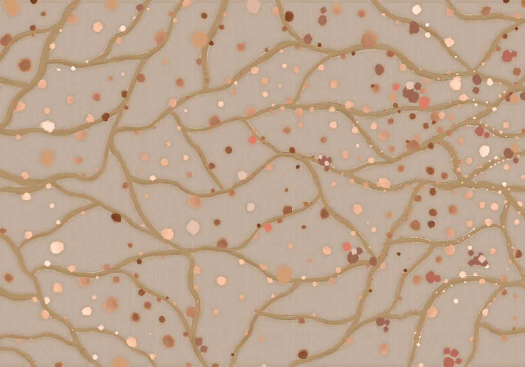 Behang Blush Dots | Clay