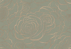 Behang Wild Roses | Mint