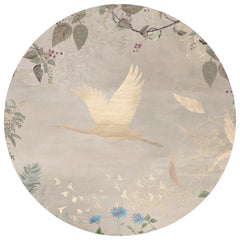 Behangcirkel Morning Bird | Beige