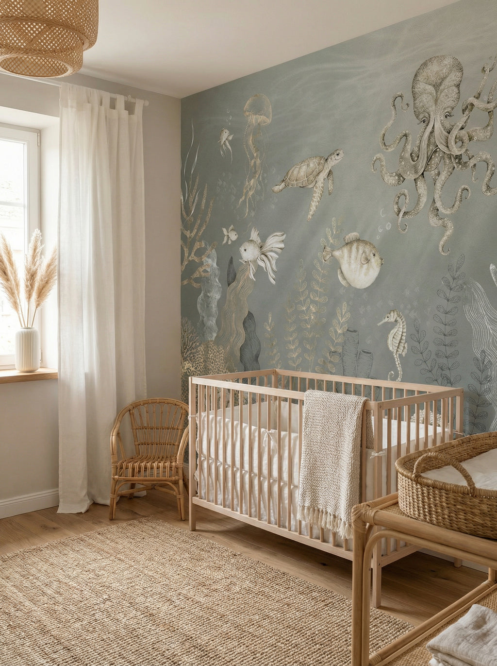 Behang Onderzee | Blauw