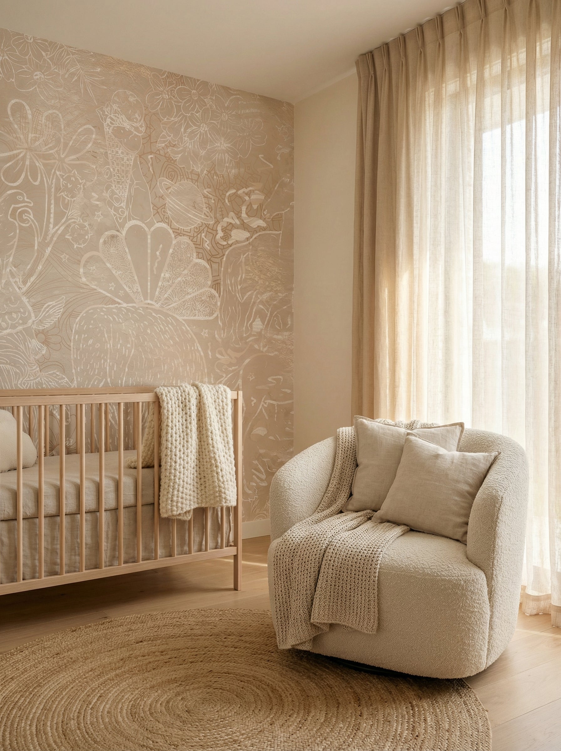 Behang Happy Days | Beige