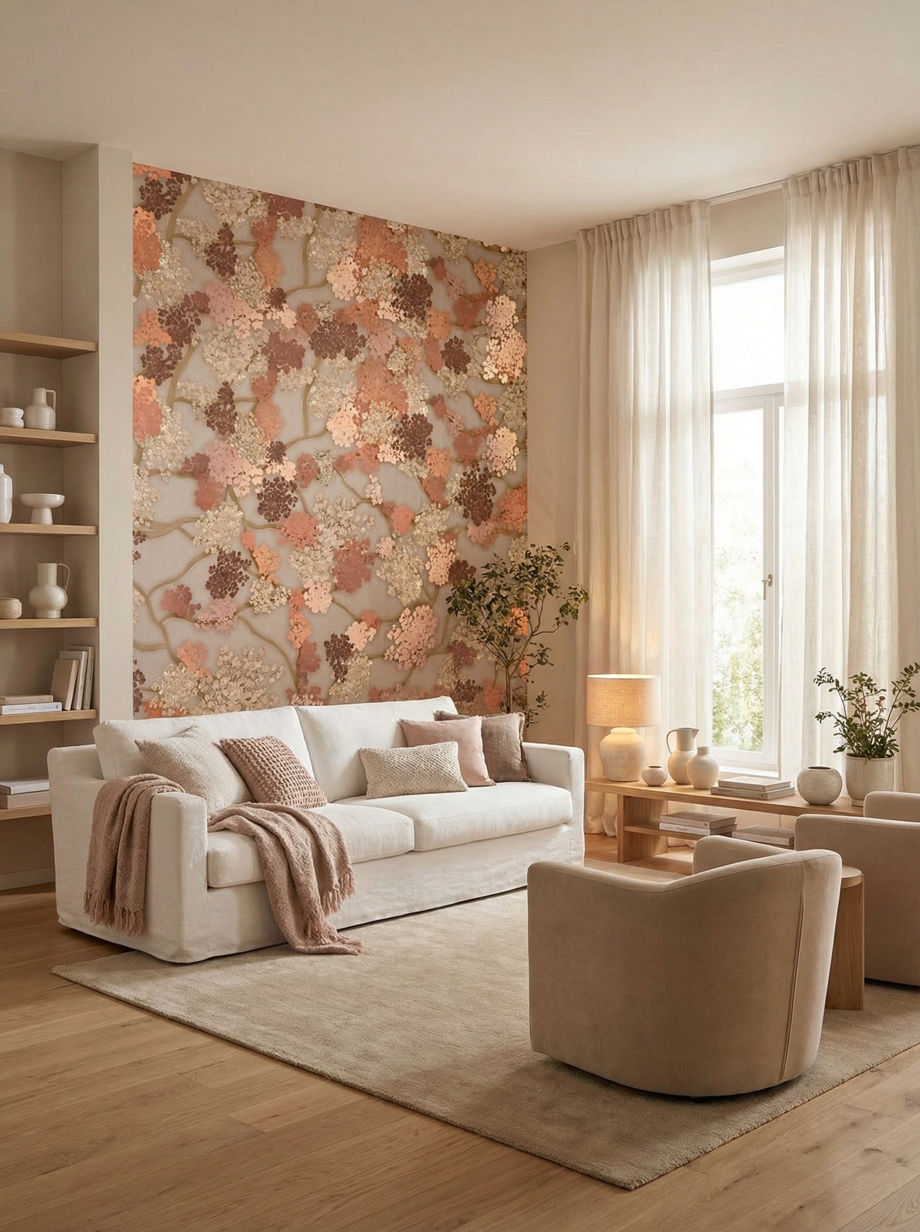 Behang Blush Bloom | Clay