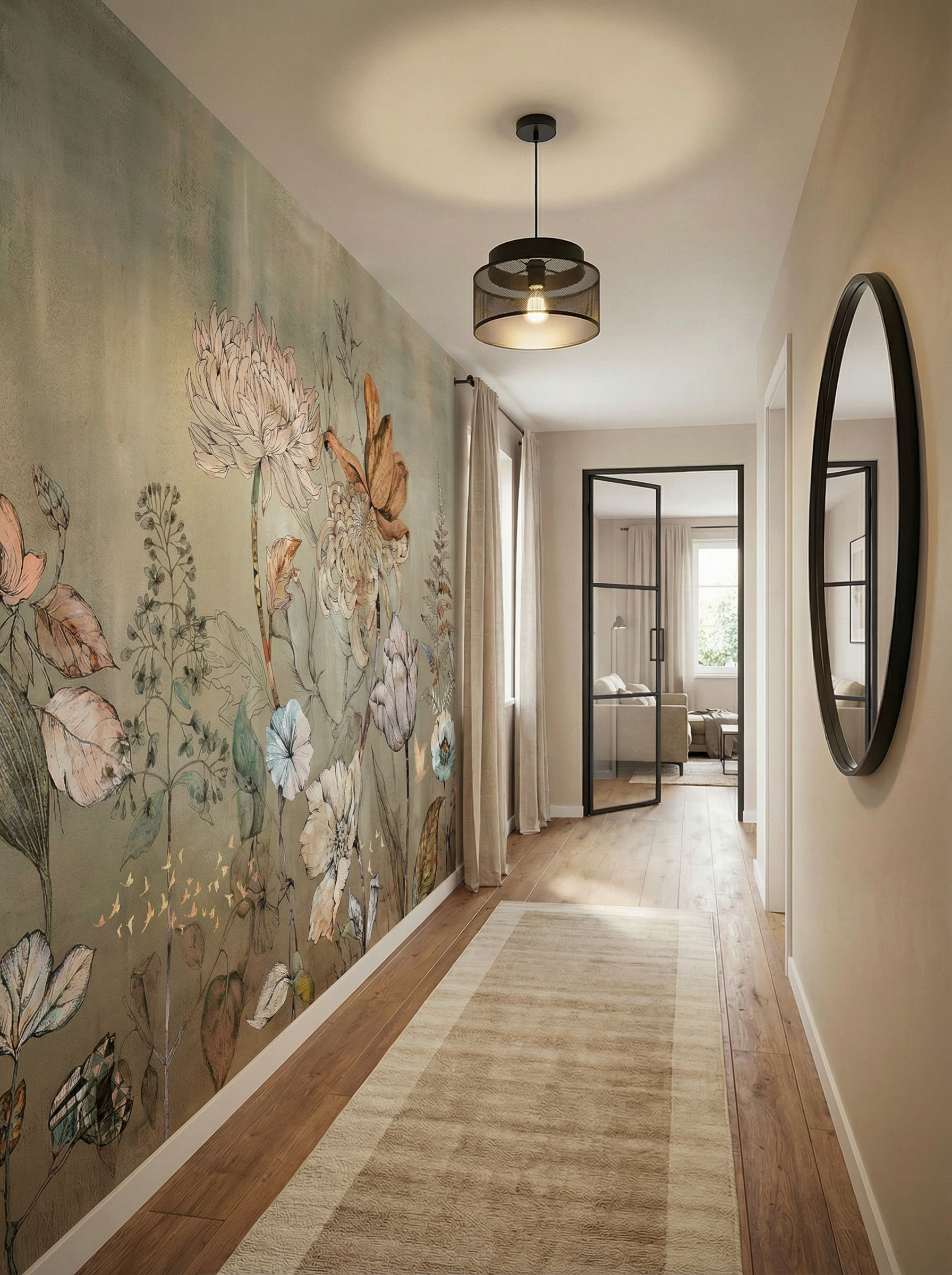 Behang Floral Garden | Groen
