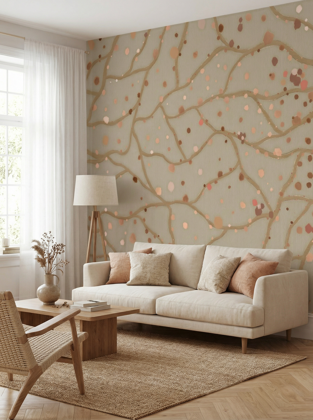 Behang Blush Dots | Mint
