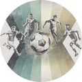 Behangcirkel Voetbal | Mannen | Groen