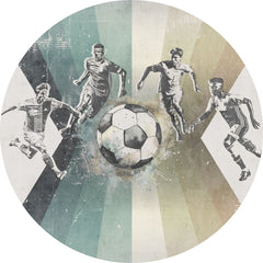 Behangcirkel Voetbal | Mannen | Groen