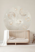Behangcirkel Pastel Planets | Beige