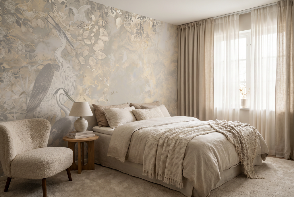 Behang Marble Sky | Beige